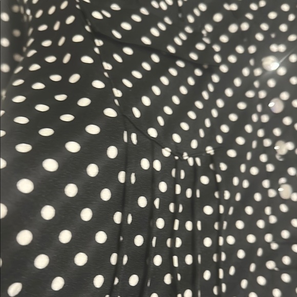 Cocomo Black and White Buttoned Mandarin Collar Blouse - Picture 3 of 8